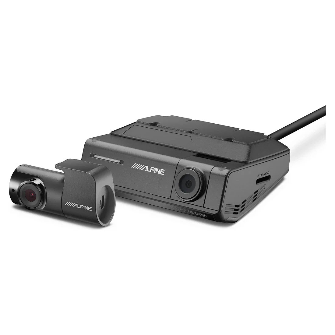 Alpine DVR-C320R HD Dash Cam with Wi-Fi and included Rear-View Cam (DVRC320R)