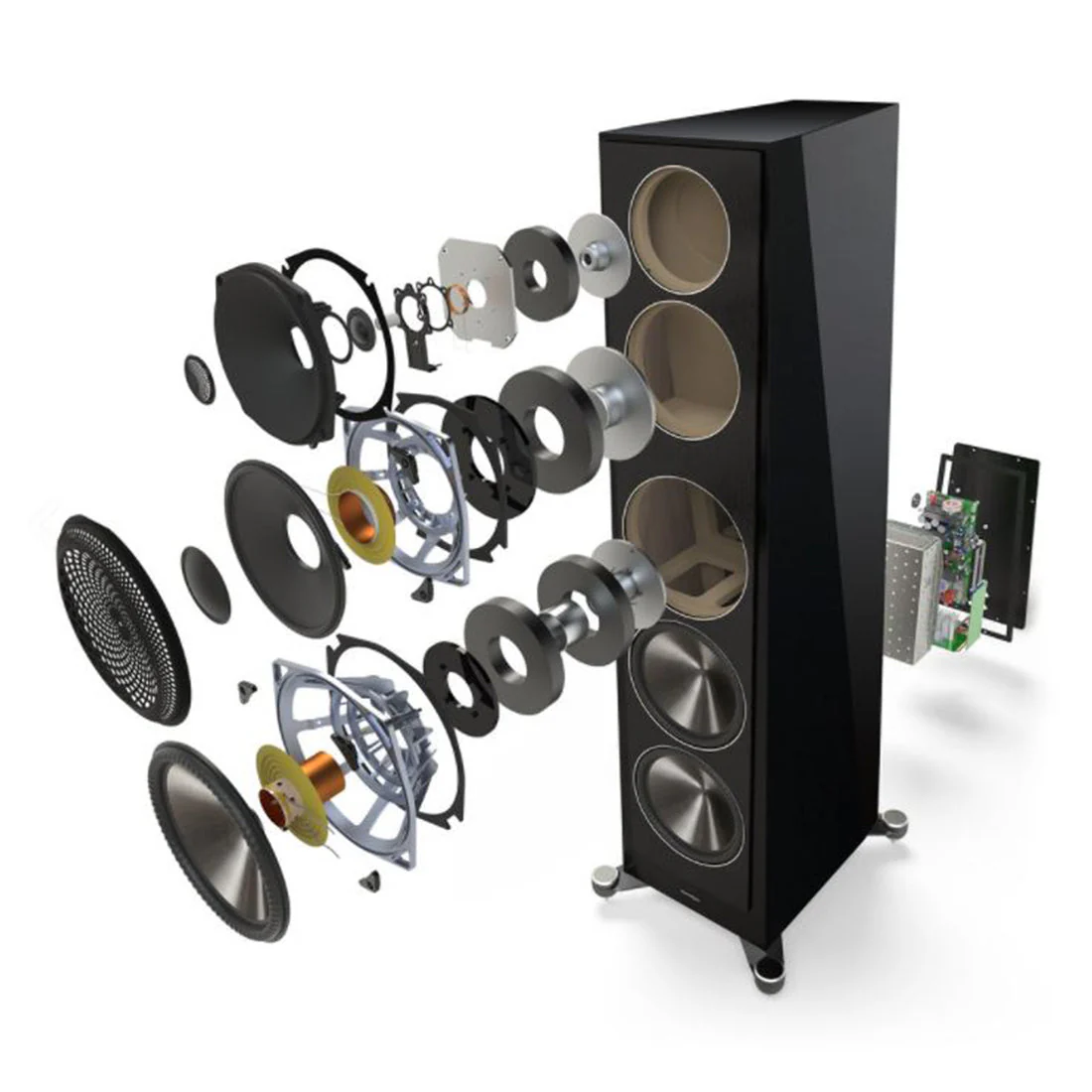 Anthem MRX 1140 Receiver | Paradigm Founder 100F Floor Standing Speakers | Founder 90C Center Channel | Founder 70LCR LCR Speakers - Midnight Cherry - Bundle - Image 14