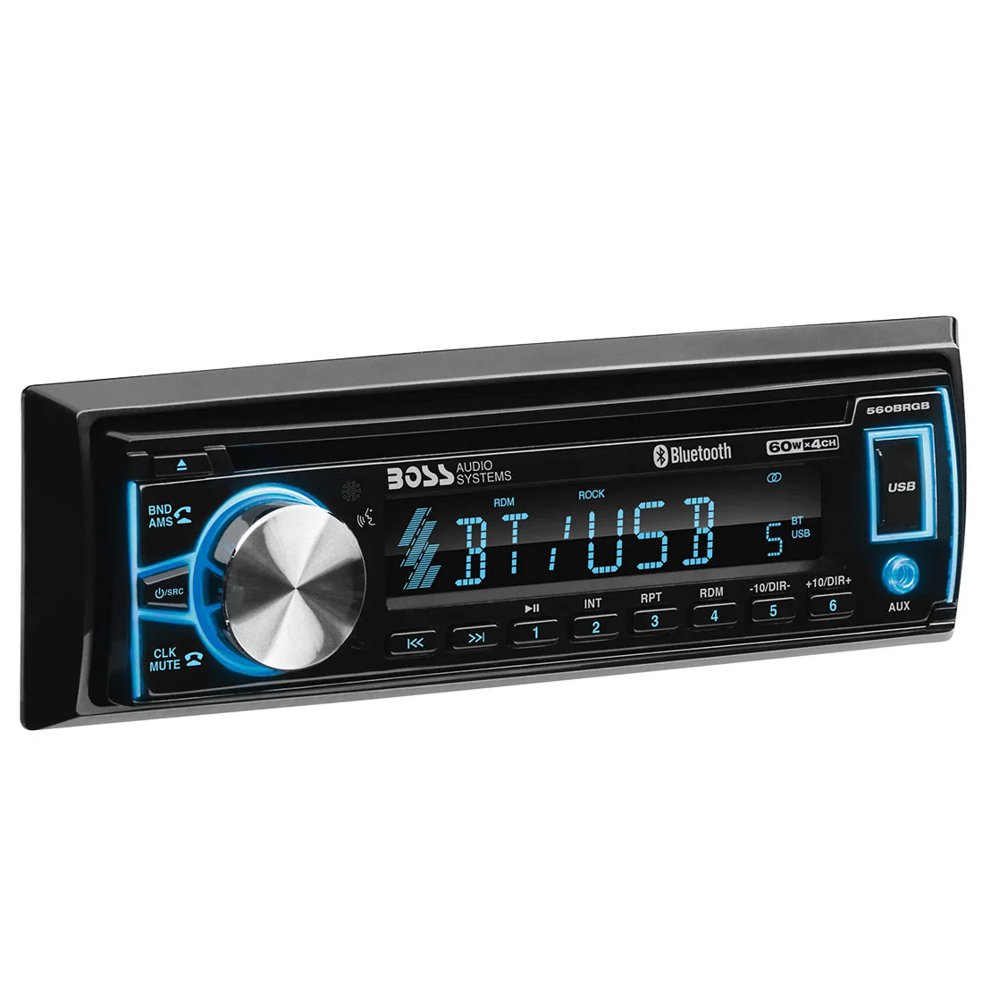 Boss Audio 560BRGB Single-Din CD Receiver (560BRGB)
