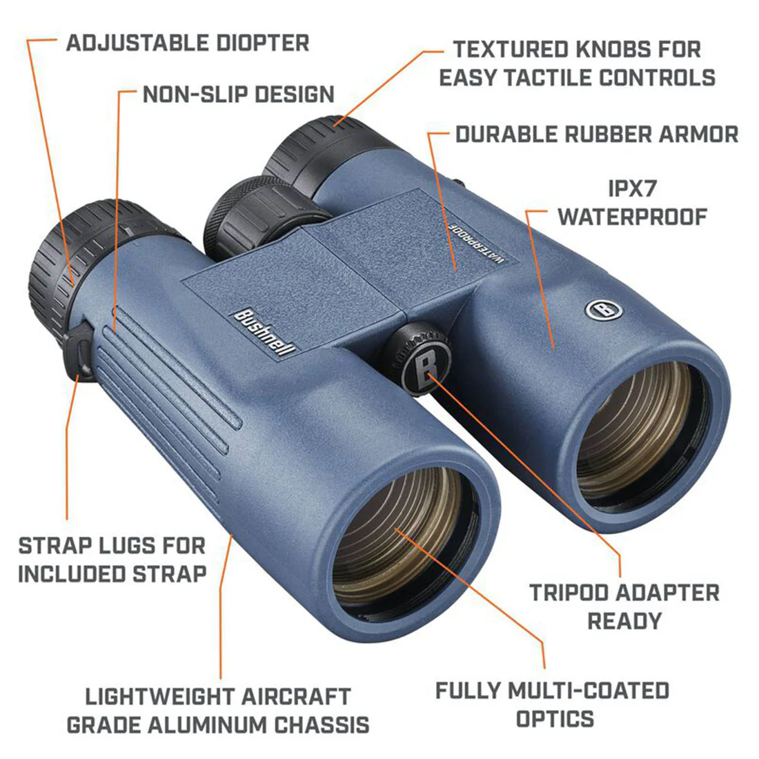 Bushnell 15-8042R H2O 8x42 Waterproof Binoculars (158042R) - Image 9