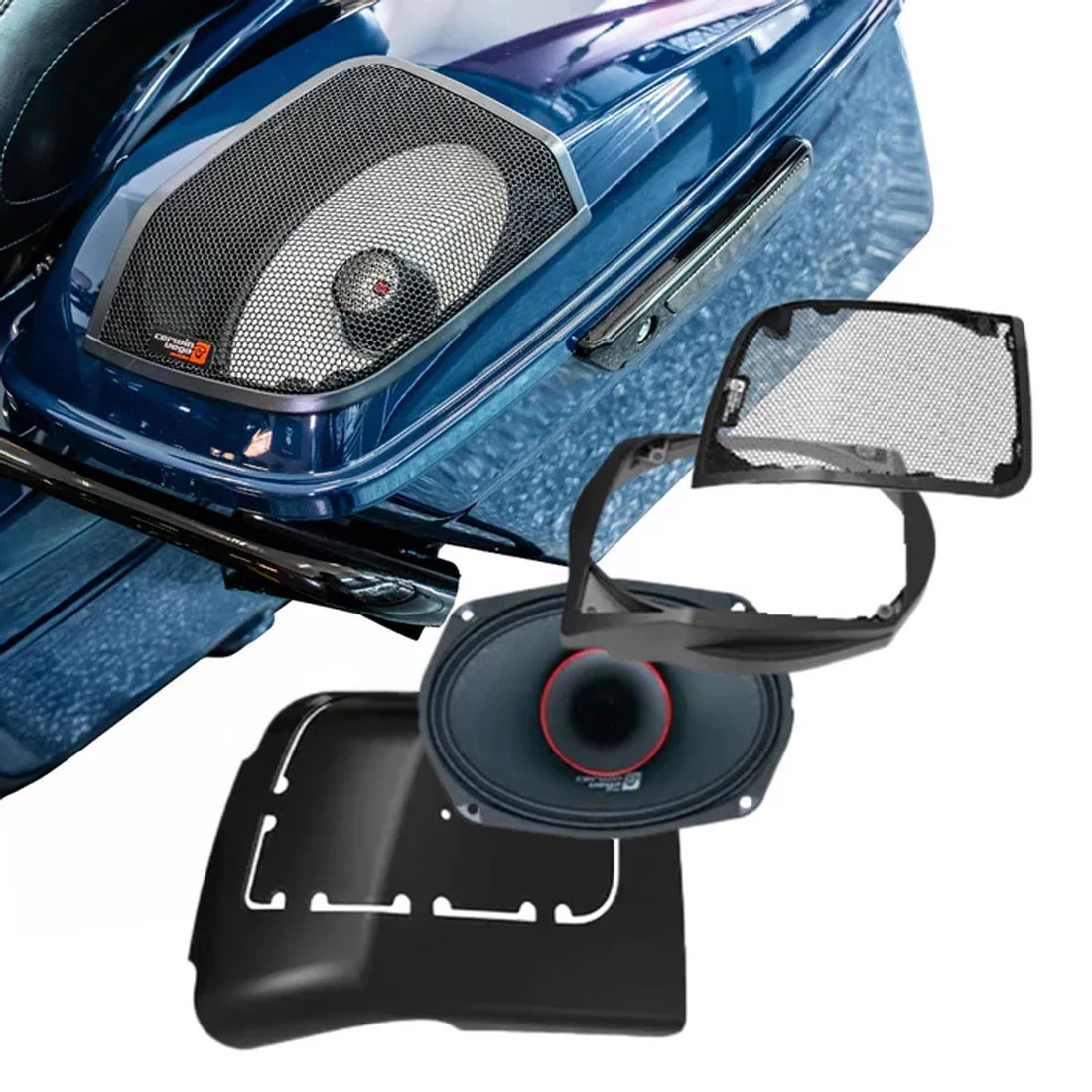 Cerwin Vega RPMPH694LK Cut In Lid Kit with PH694 Speakers for 2014-2023 Harley Davidson Motorcycles (RPMPH694LK) - Image 2