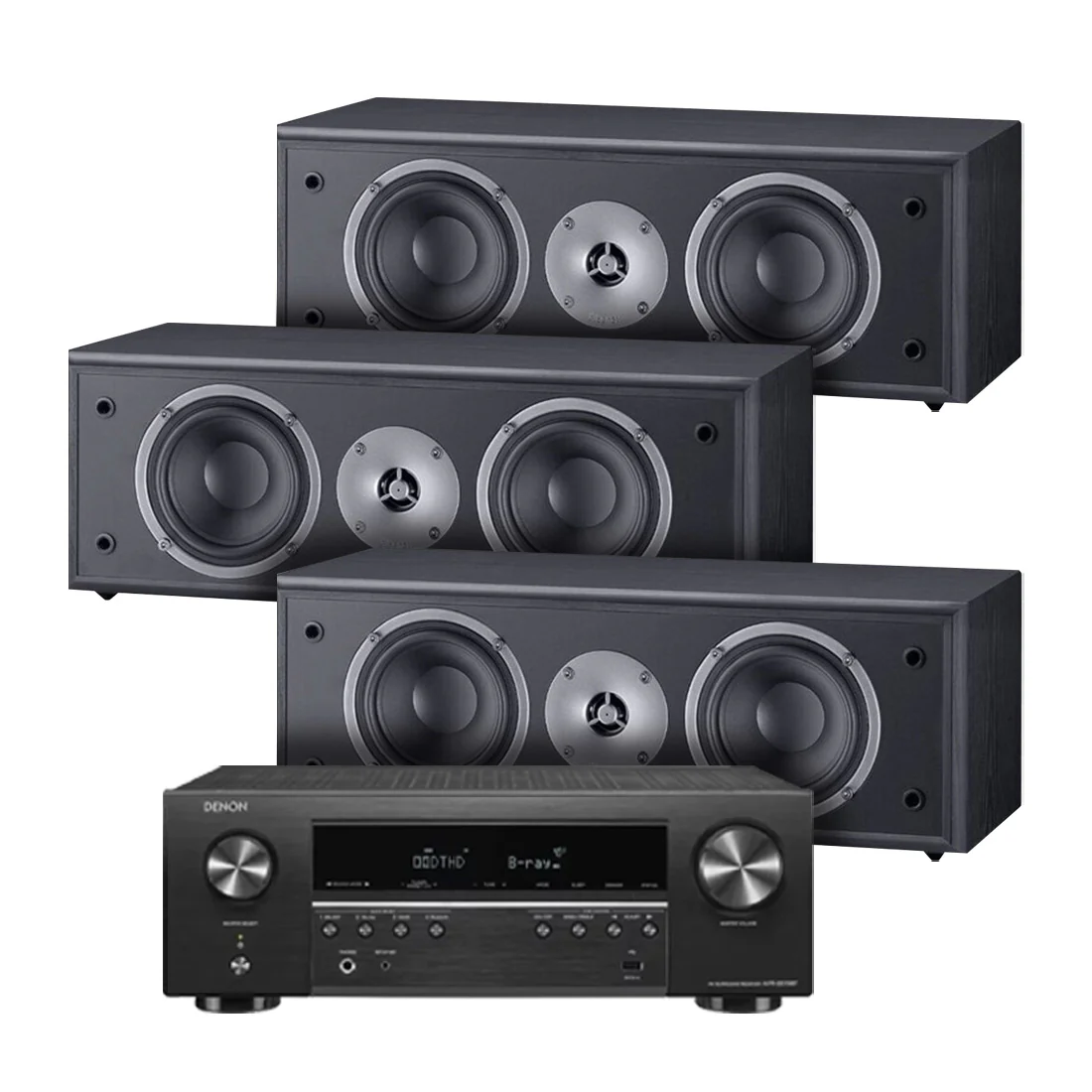 Denon AVR-S570BT 5.2 Channel 8K Receiver | Magnat MSC252B Center Channel Speaker Bundle - Image 12