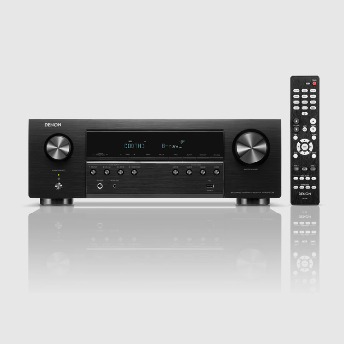 Denon AVR-S670H 5.2 Channel 8K AV Receiver | Klipsch R-600FB Reference 5.1 Speaker Bundle #1 - Image 2