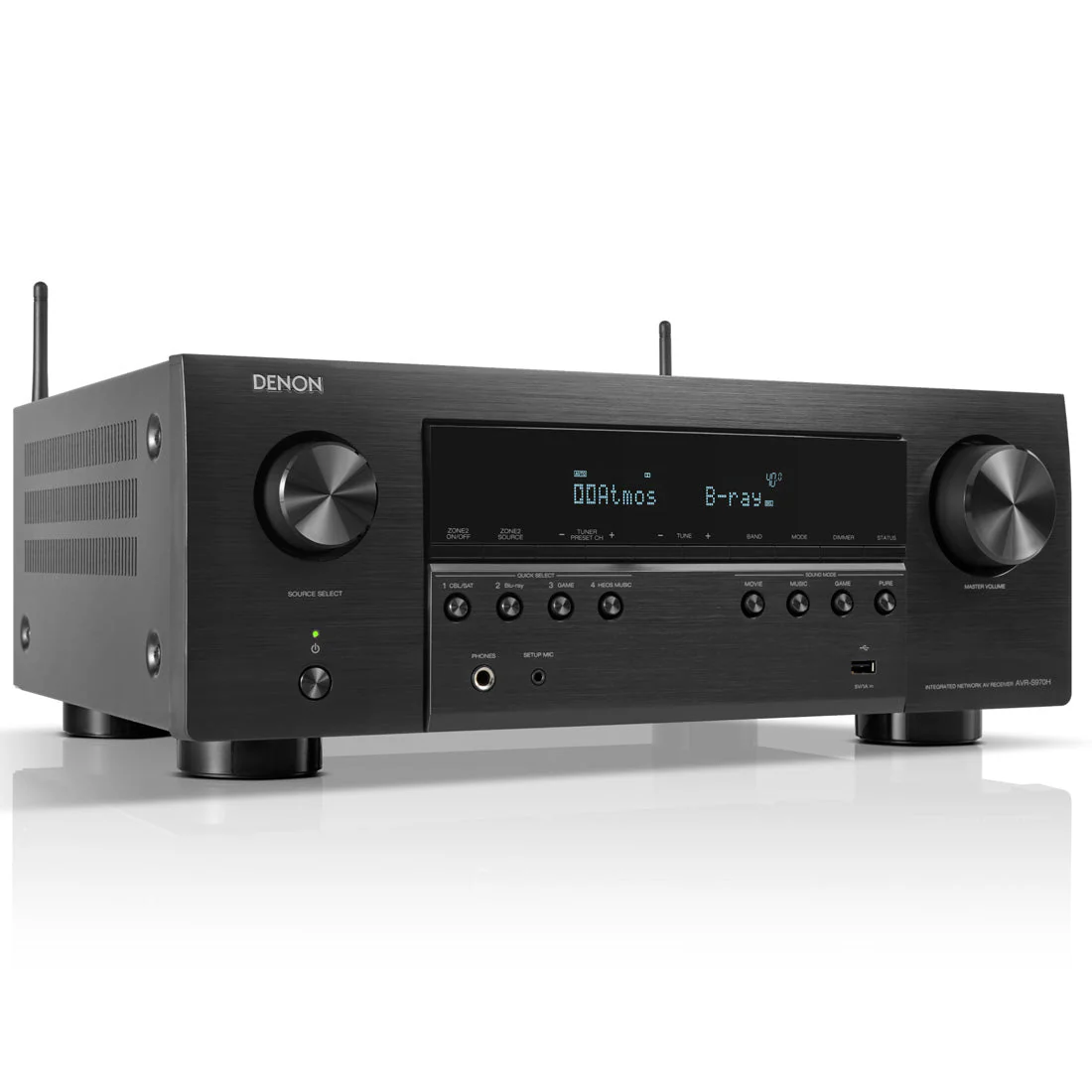 Denon AVR-S970H 7.2 Channel 8K Receiver | Home 250 Speaker Bundle - Image 5