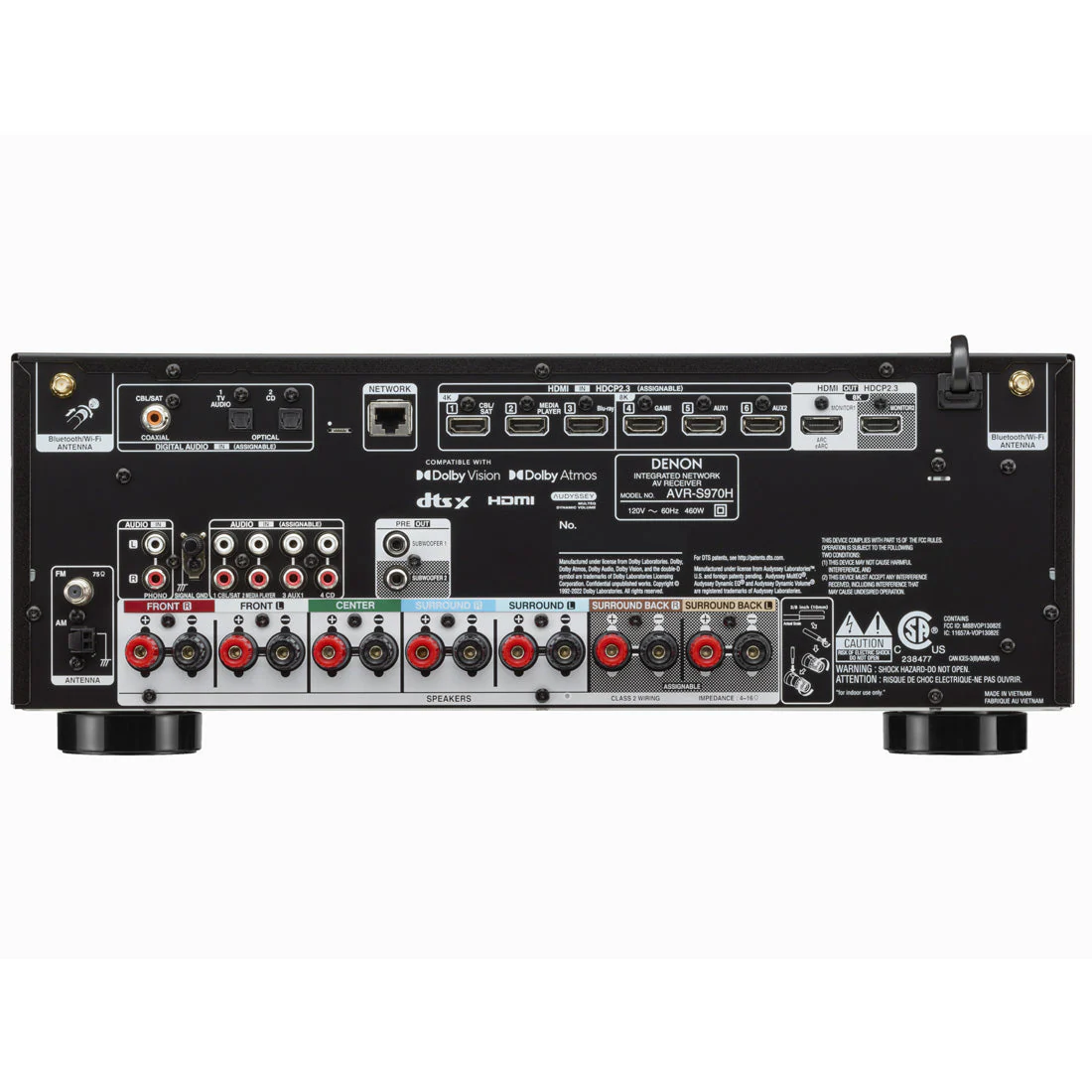 Denon AVR-S970H 7.2 Channel 8K Receiver | Home Subwoofer Bundle - Image 3