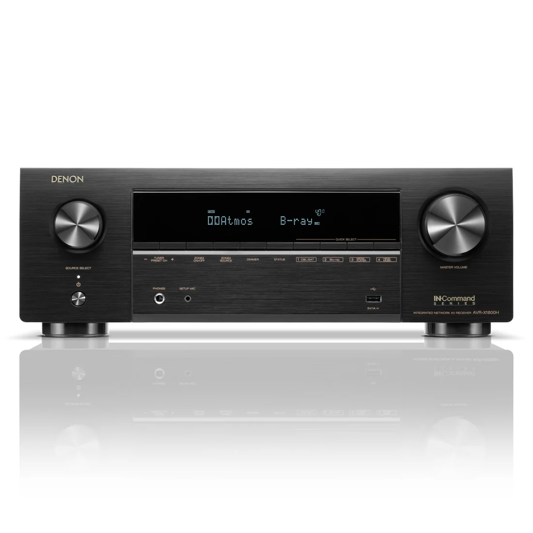 Denon AVR-X1800H 7.2-Channel 8K AV Receiver with HEOS (AVRX1800H)