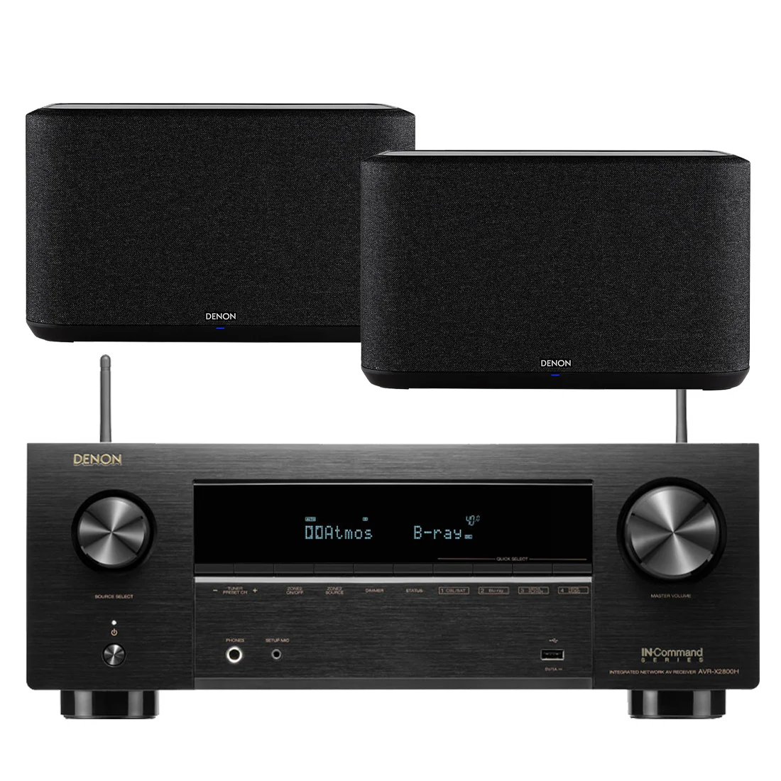 Denon AVR-X2800H 7.2 Channel 8K AV Receiver B-STOCK | Home 350 Speaker Bundle - Image 2