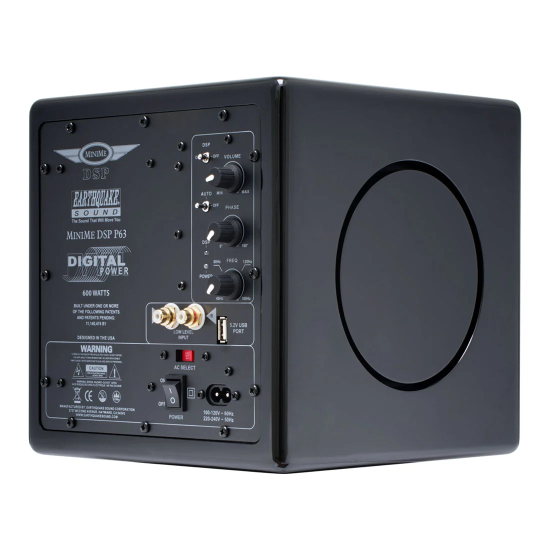 Earthquake Sound MiniMe DSP P63B 6.5" Micro Powered Subwoofer (Mini Me DSP P63B) - Image 3