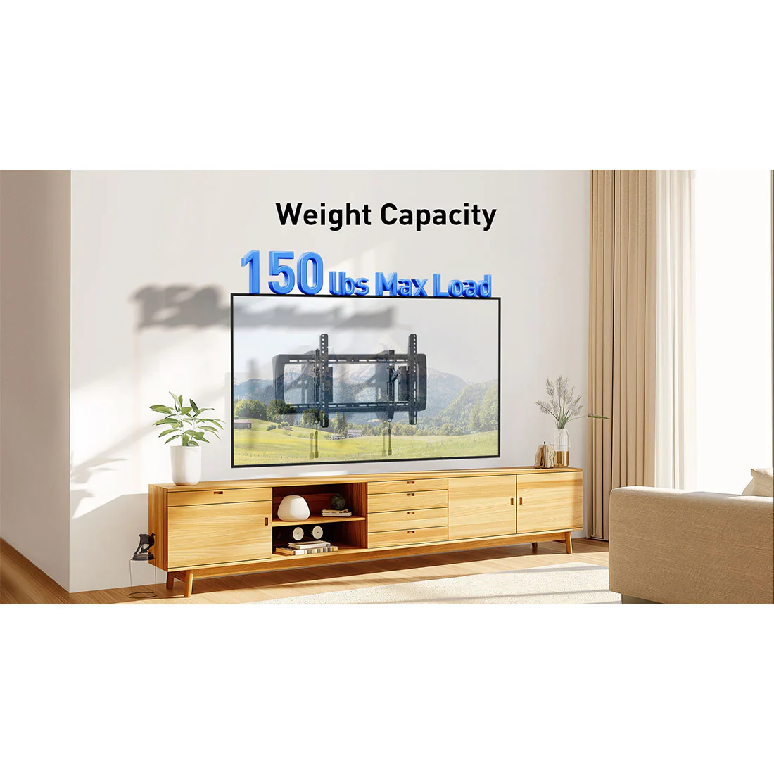 ErgoAV ERMTL7-01B Large Extend & Tilt TV Mount 42"-99" TVs (ERMTL701B) - Image 9