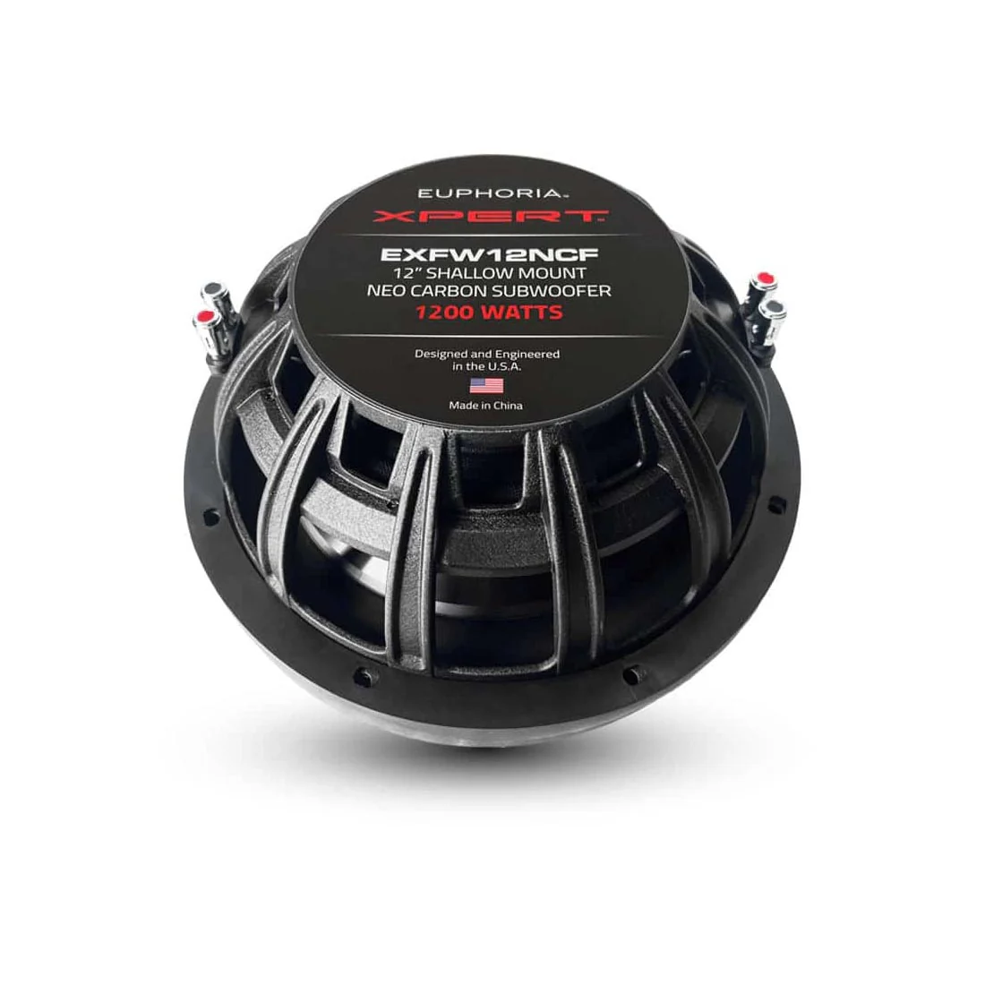 Euphoria XPERT EXFW12NCF 12" NEO Carbon Fiber Shallow Mount Subwoofer (EXFW12NCF) - Image 3