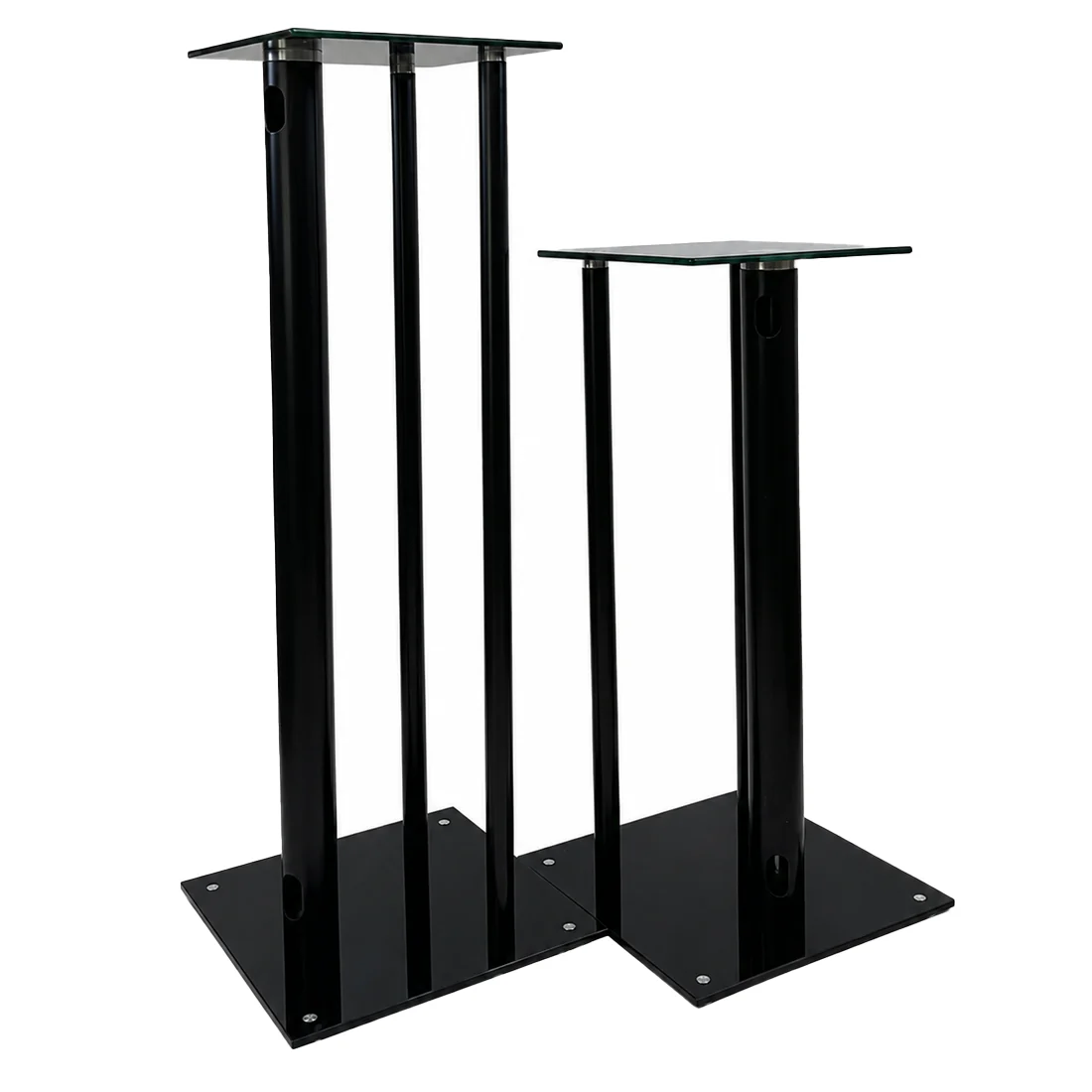 EVOssentials Adjustable Speaker Stands - Black - Pair (EVOSTAND1)