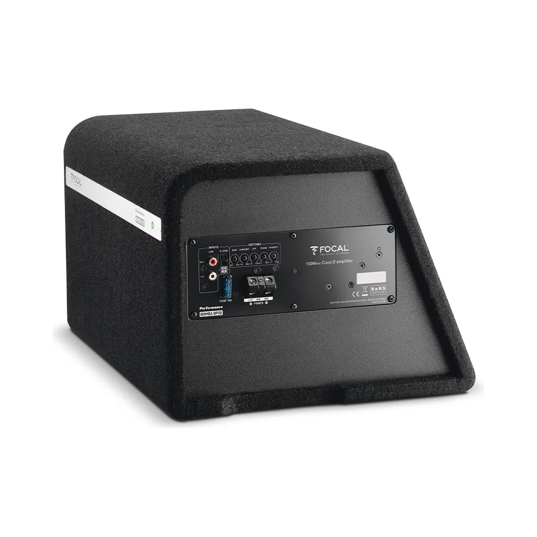 Focal BombA BP20 8" Active Loaded Subwoofer Enclosure (BOMBABP20) - Image 2