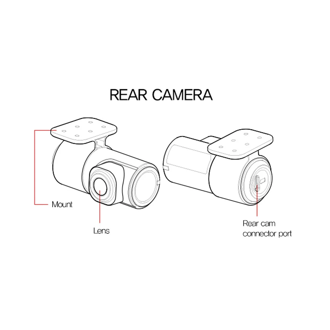 GNET G-ONW 2-Channel 1080p Front & Rear Dash Cam with HDR & 1.9" LCD Screen - Image 5