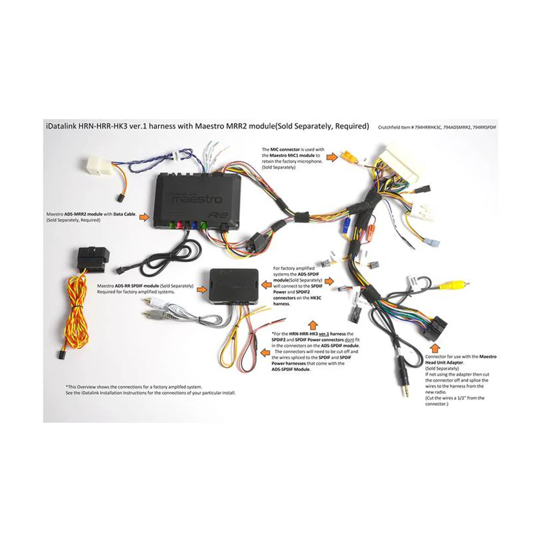 iDatalink Maestro HRN-HRR-HK3 Plug and Play T-Harness for select Hyundai & Kia Vehicles (HRNHRRHK3) - Image 3