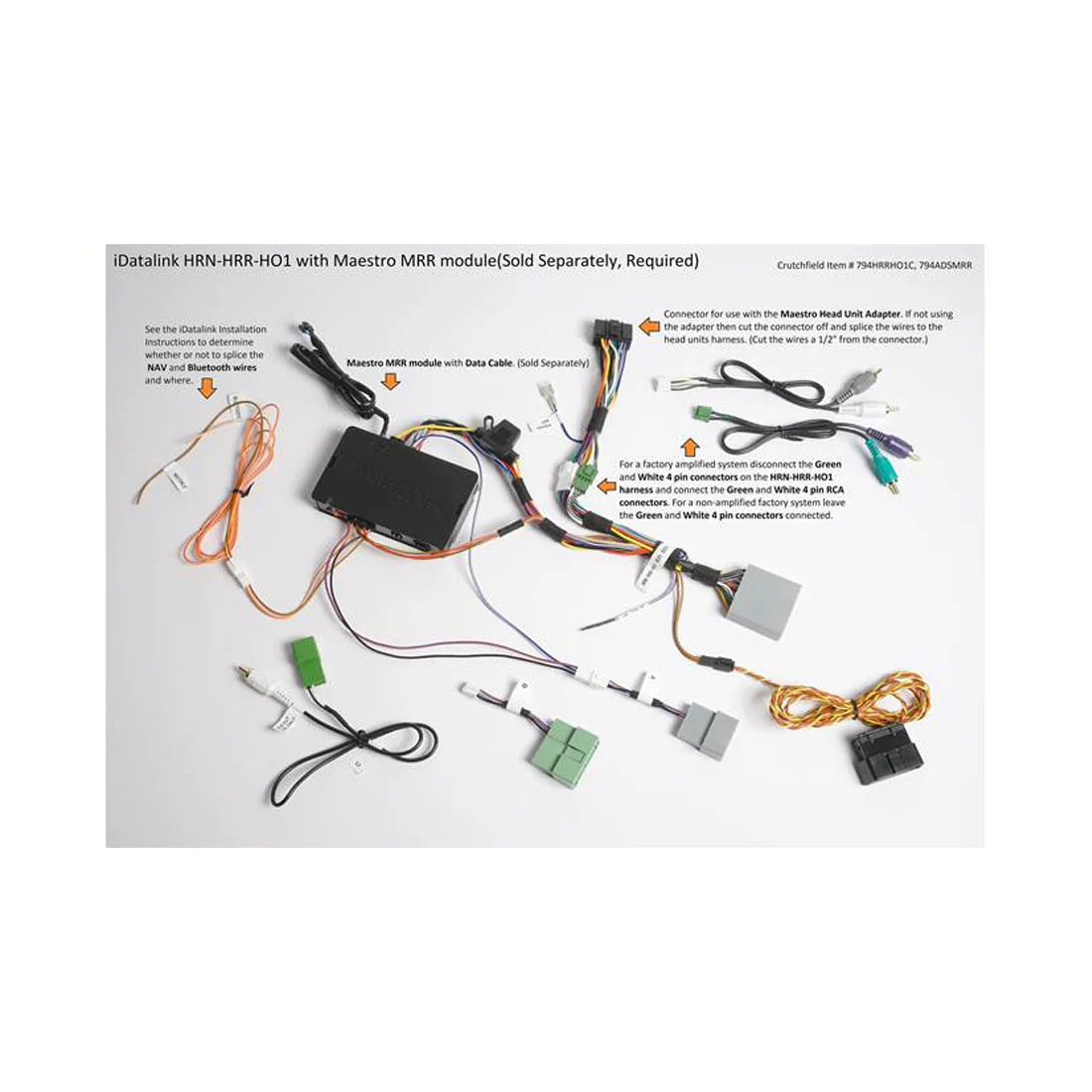iDatalink Maestro HRN-HRR-HO1 Plug and Play T-Harness for select Acura & Honda Vehicles (HRNHRRHO1) - Image 7