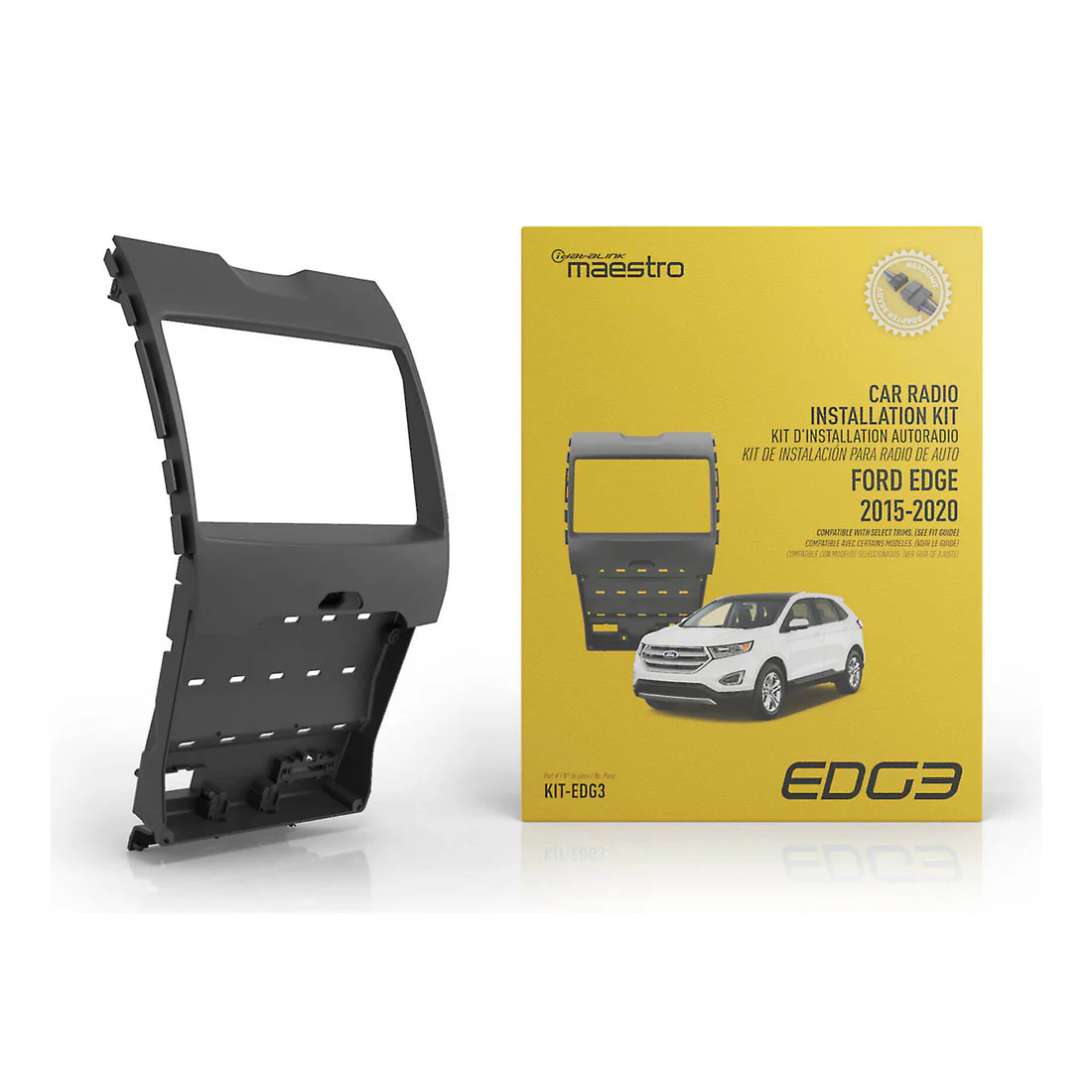 iDatalink Maestro KIT-EDG3 Double DIN Dash Kit for 2015-2020 Ford Edge Vehicles (KITEDG3)