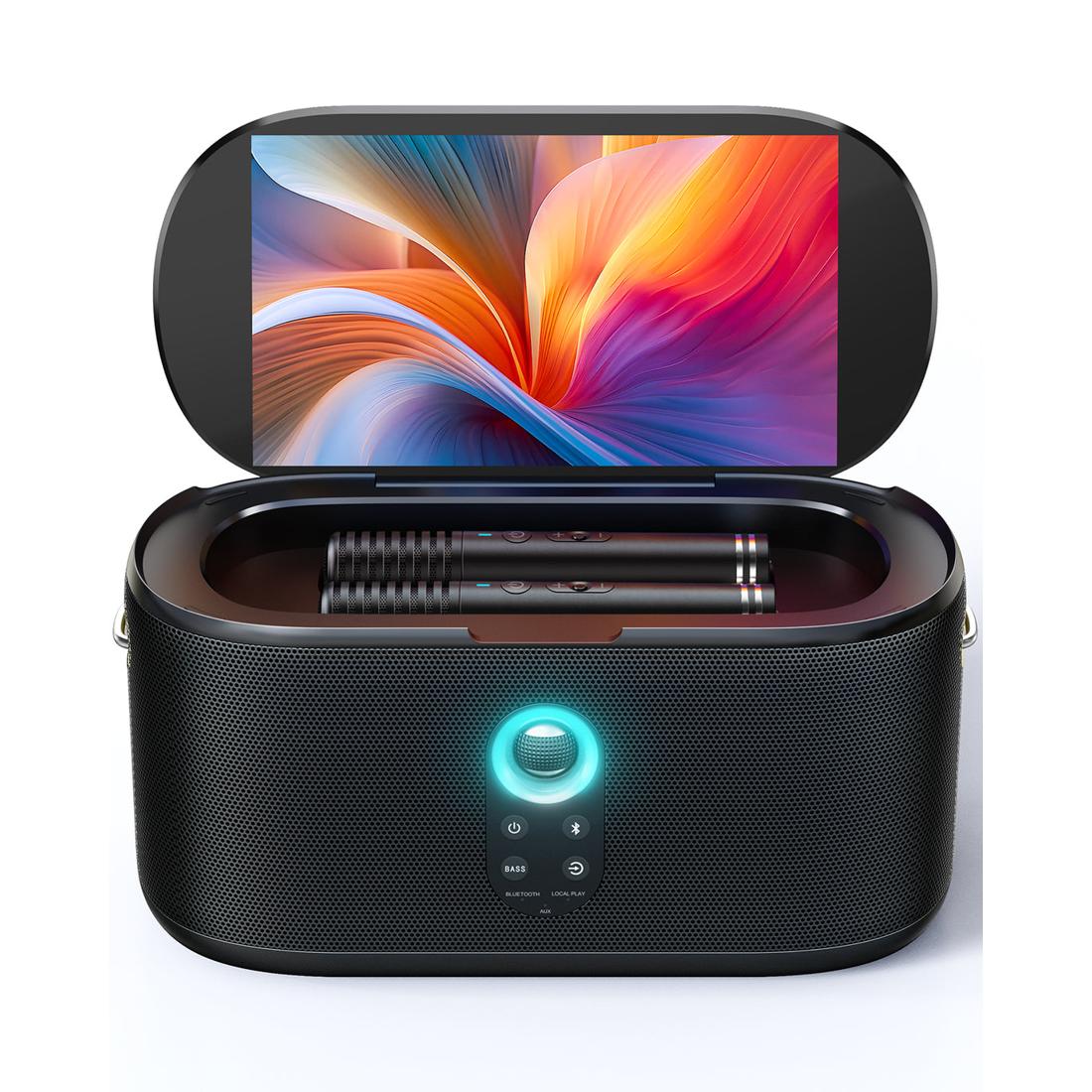 Ikarao Shell S1 Portable Karaoke Machine With Wireless Mics - Image 2