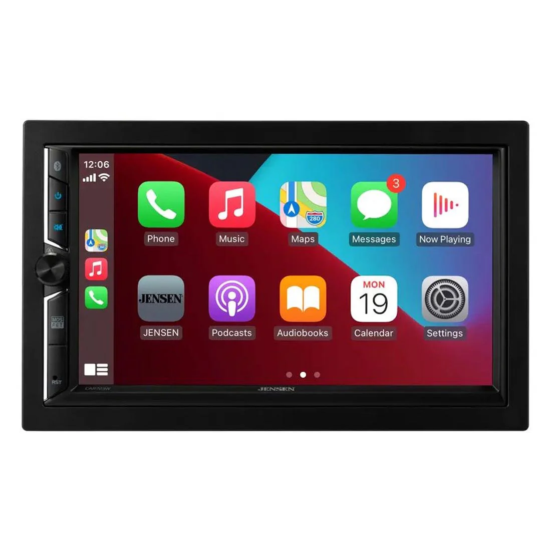 Jensen CAR723W-CAM 7" Double-DIN Digital Multimedia Receiver with License Plate Backup Camera - Image 2