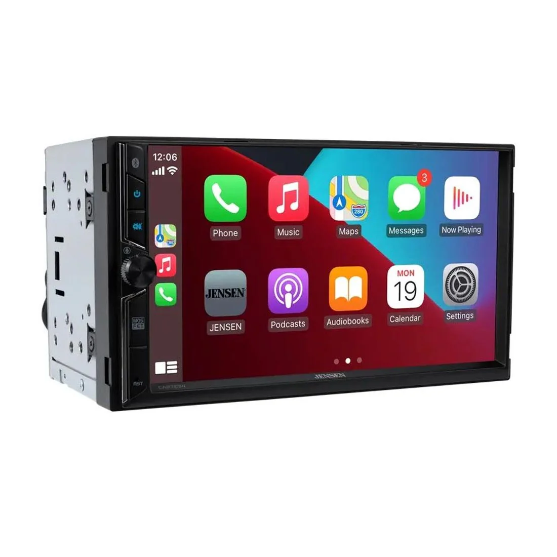 Jensen CAR723W-CAM 7" Double-DIN Digital Multimedia Receiver with License Plate Backup Camera - Image 3