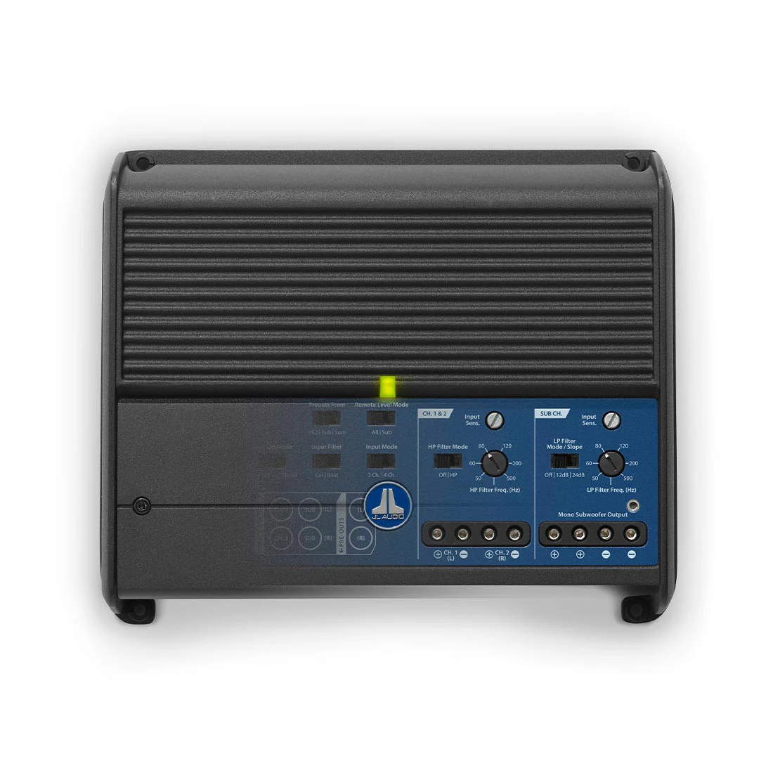 JL Audio XDM500/3 3 Channel 500 W Class D Car/Marine System Amplifier - #98682 (XDM500/3) - Image 2