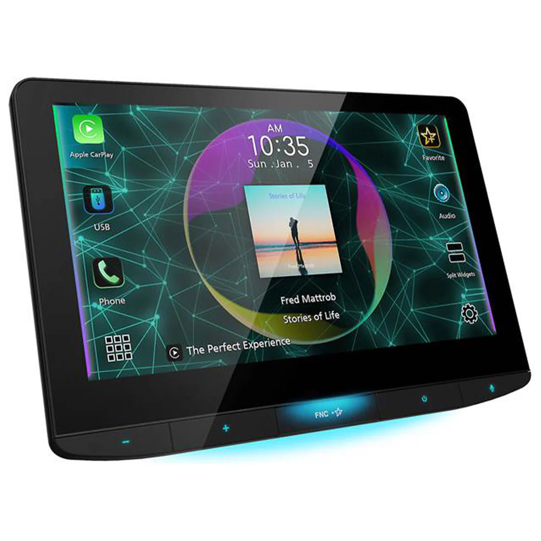 JVC KW-Z1000W 10.1" HD Screen Floating Digital Media Receiver (KWZ1000W)