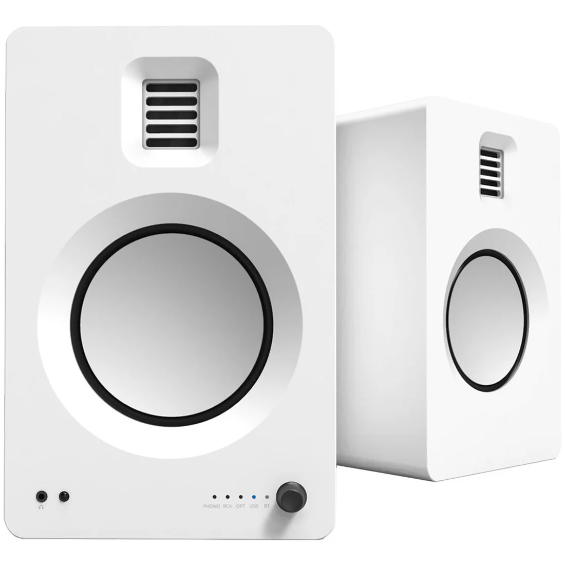 Kanto TUKMW TUK Premium Powered Speakers - Pair - White (TUKMW)