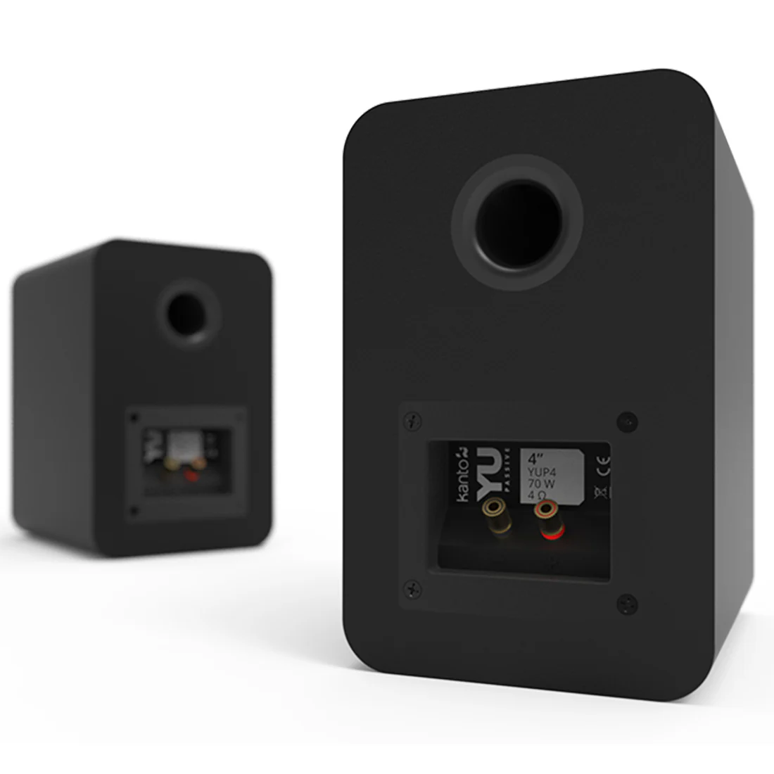 Kanto YUP4B YU 4 Inch Passive Desktop Speakers - Pair - Black (YUP4B) - Image 2