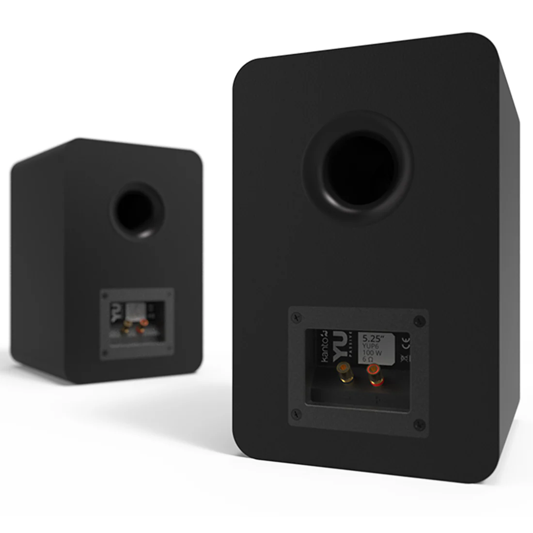 Kanto YUP6B YU 5.25 Inch Passive Desktop Speakers - Pair - Black (YUP6B) - Image 2