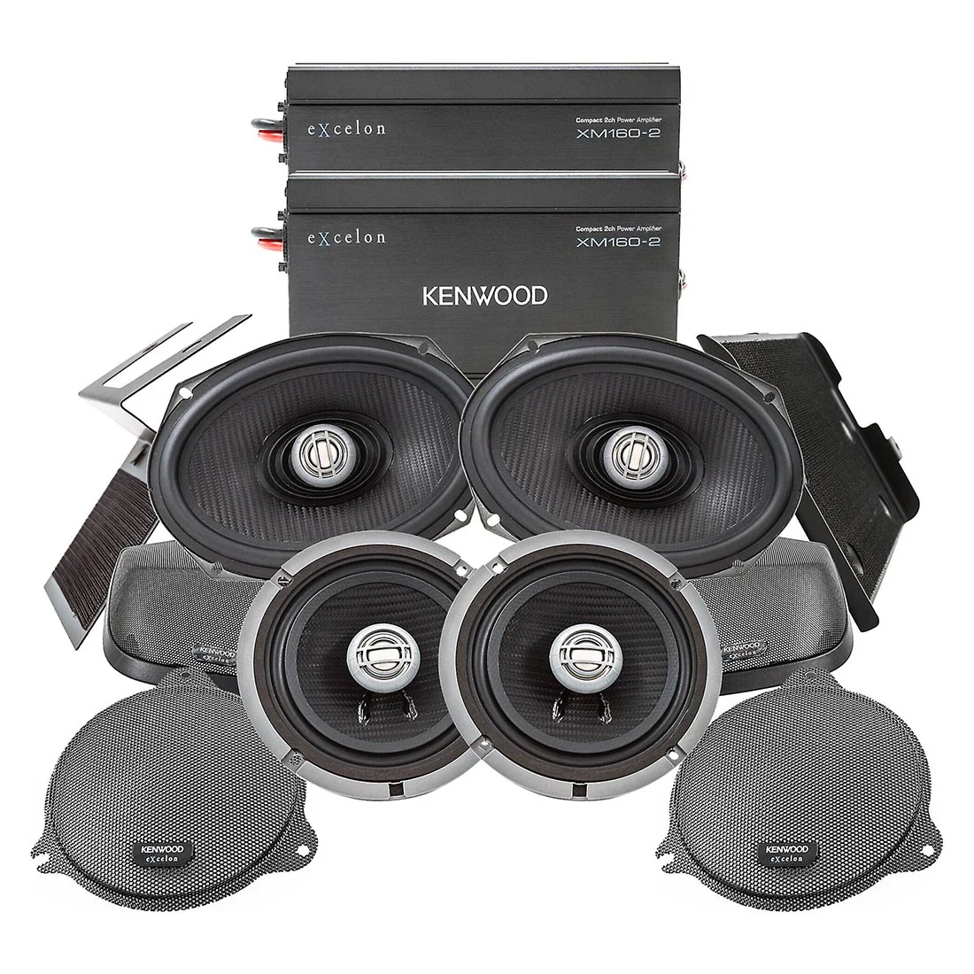 Kenwood eXcelon P-HD3FR Audio Kit for Select 2014-up Harley-Davidson Motorcycles (PHD3FR)