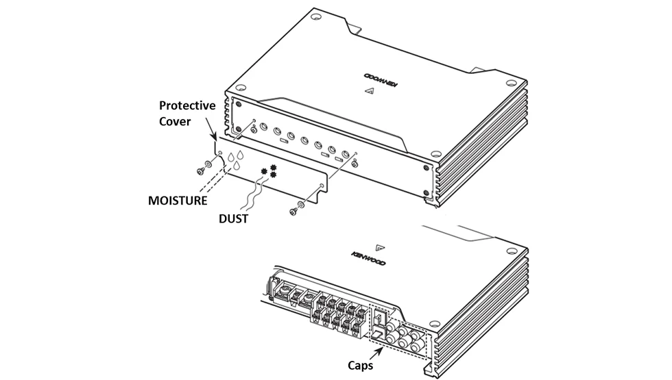 Kenwood eXcelon XM802-5 5-channel Powersports/Marine Amplifier (XM8025) - Image 14