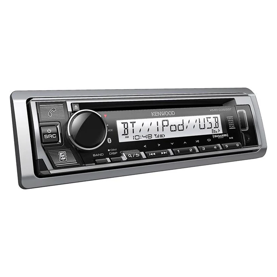 Kenwood KMR-D382BT Marine CD-Receiver with Bluetooth & Conformal Coating (KMRD382BT) - Image 3