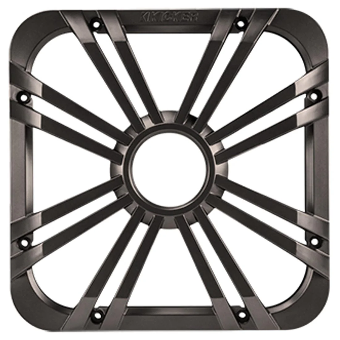 Kicker 11L712GLC 12" Square LED Grille for Solo-Baric L7 Subwoofer - Charcoal (11L712GLC)