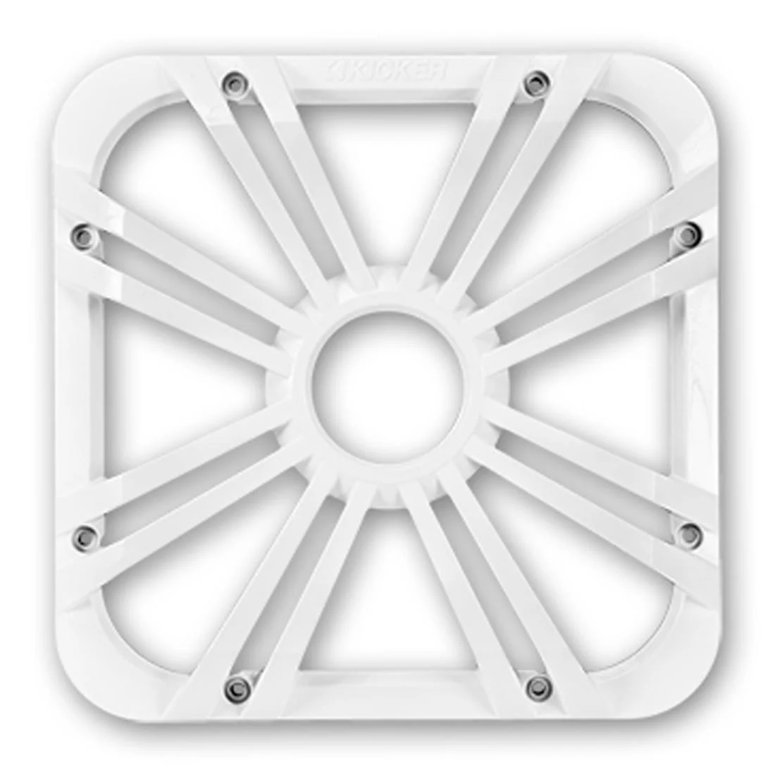 Kicker 11L712GLW 12" Square LED Grille for Solo-Baric L7 Subwoofer - White (11L712GLW)