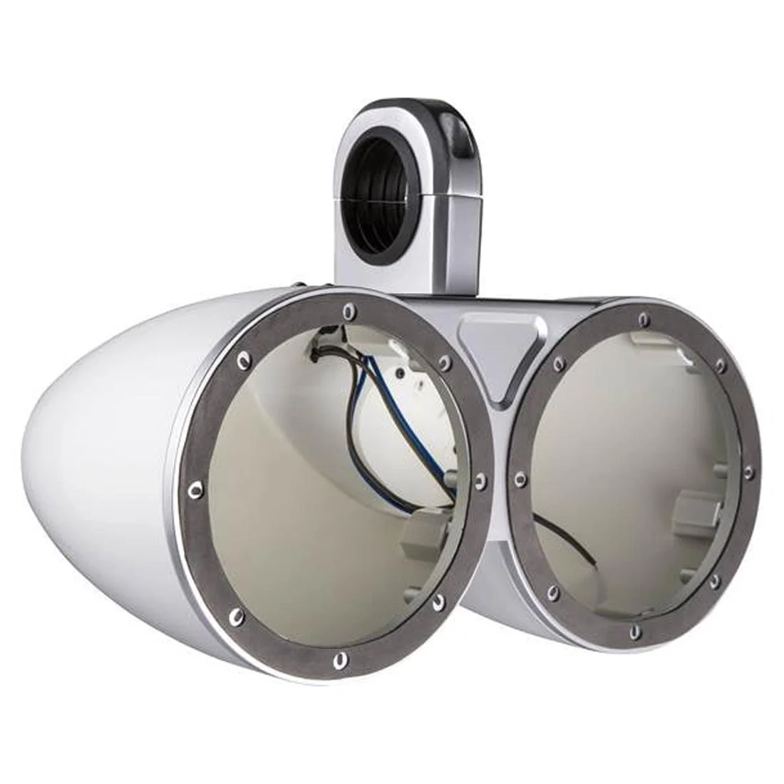 Kicker 12KMTEDW 6.5" Double Unloaded Tower Enclosures for Kicker 6.5" Marine Speakers - White (12KMTEDW) - Image 2