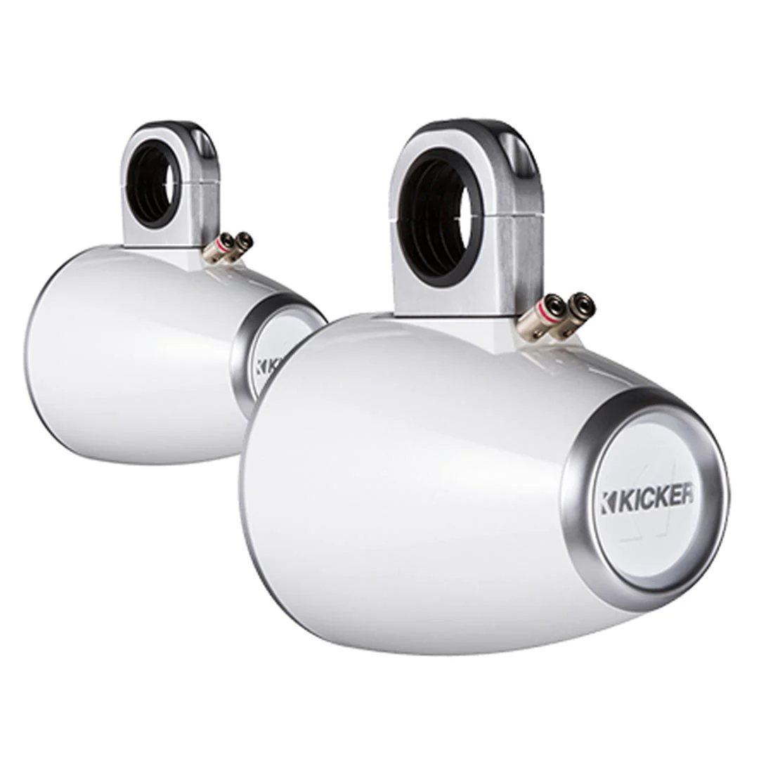 Kicker 12KMTESW 6.5" Unloaded Tower Enclosures for Kicker 6.5" Marine Speakers - White (12KMTESW)