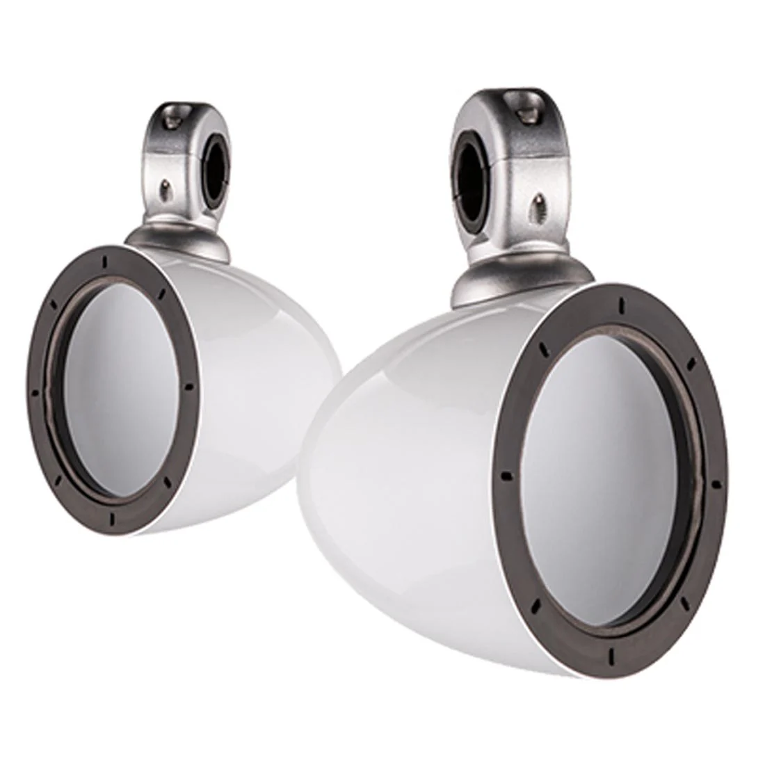Kicker 40KMMTESW 4" Unloaded Tower Enclosures for Kicker 4" Marine Speakers - White (40KMMTESW)