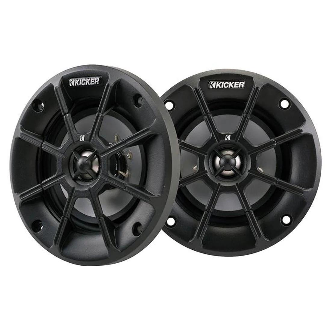 Kicker 40PS44 4" 4-Way 4-Ohm Speakers for Motorcycles, Boats, and ATVs (40PS44)