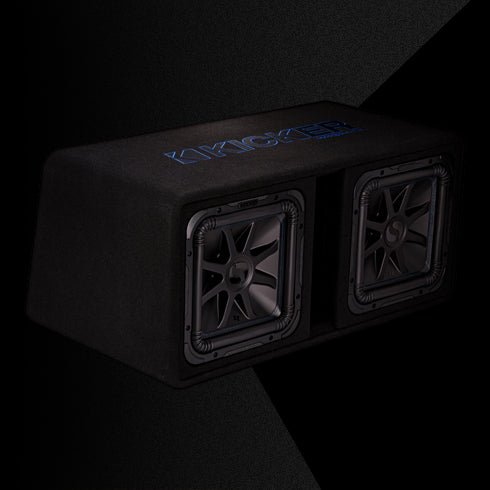 Kicker 44DL7S122 Ported 2-Ohm Enclosure with Dual Solo-Baric L7S Series 12" Subwoofer - Image 2