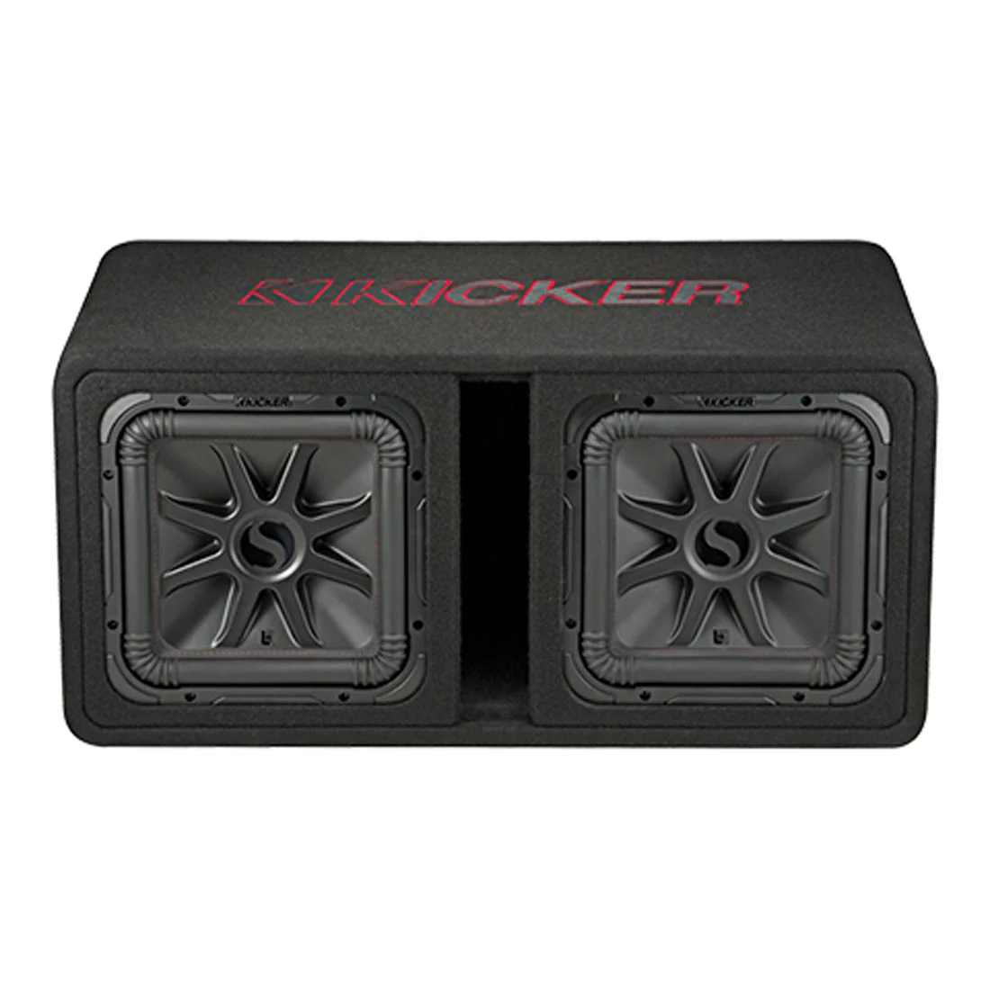 Kicker 45DL7R122 1200W Loaded 2-Ohm Vented Enclosure with Dual Solo-Baric L7R 12" Subwoofers (45DL7R122)