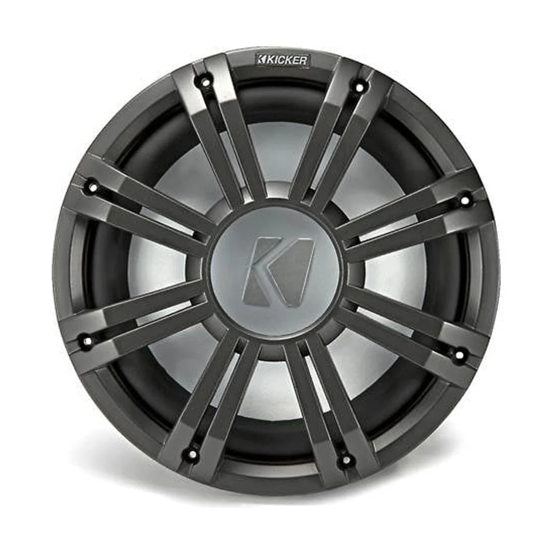 Kicker 45KMG12C 12" LED Marine Subwoofer Grille - for KM12 and KMF12 Subs - Black - Each