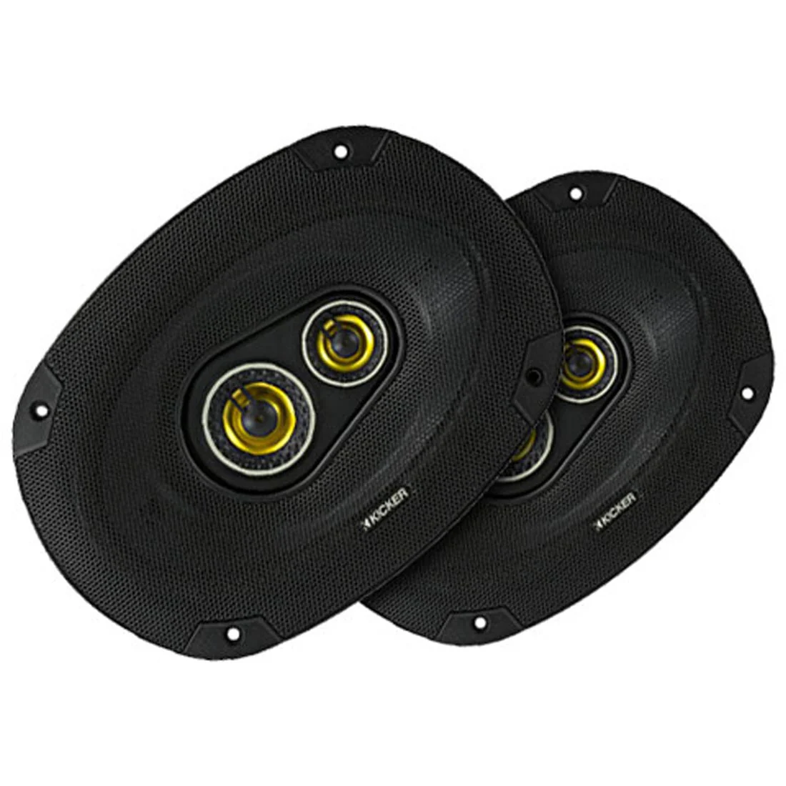 Kicker 46CSC6934 CS Series 6"x9" 3-way 4-Ohm Coaxial Car Speakers (46CSC6934)