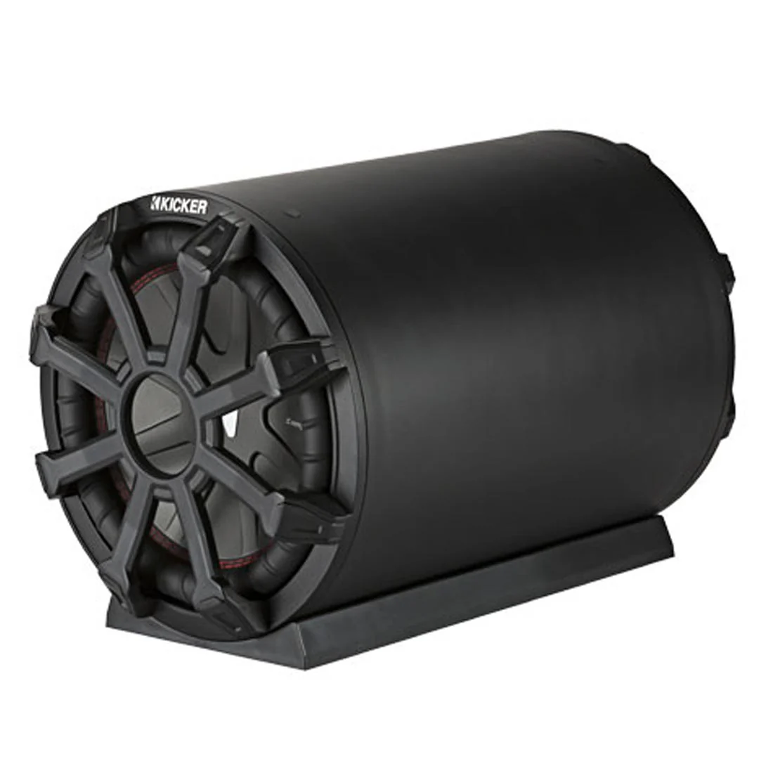Kicker 46CWTB102 Weather-Proof Sealed Tube Enclosure with One 10" 2-ohm Subwoofer and 10" Passive Speaker (46CWTB102)