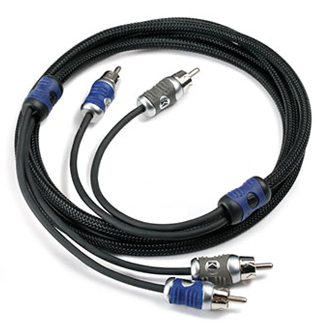 Kicker 46QI24 Q-Series Interconnect, 2-Channel RCA Signal Cable - 4 Meters (46QI24)