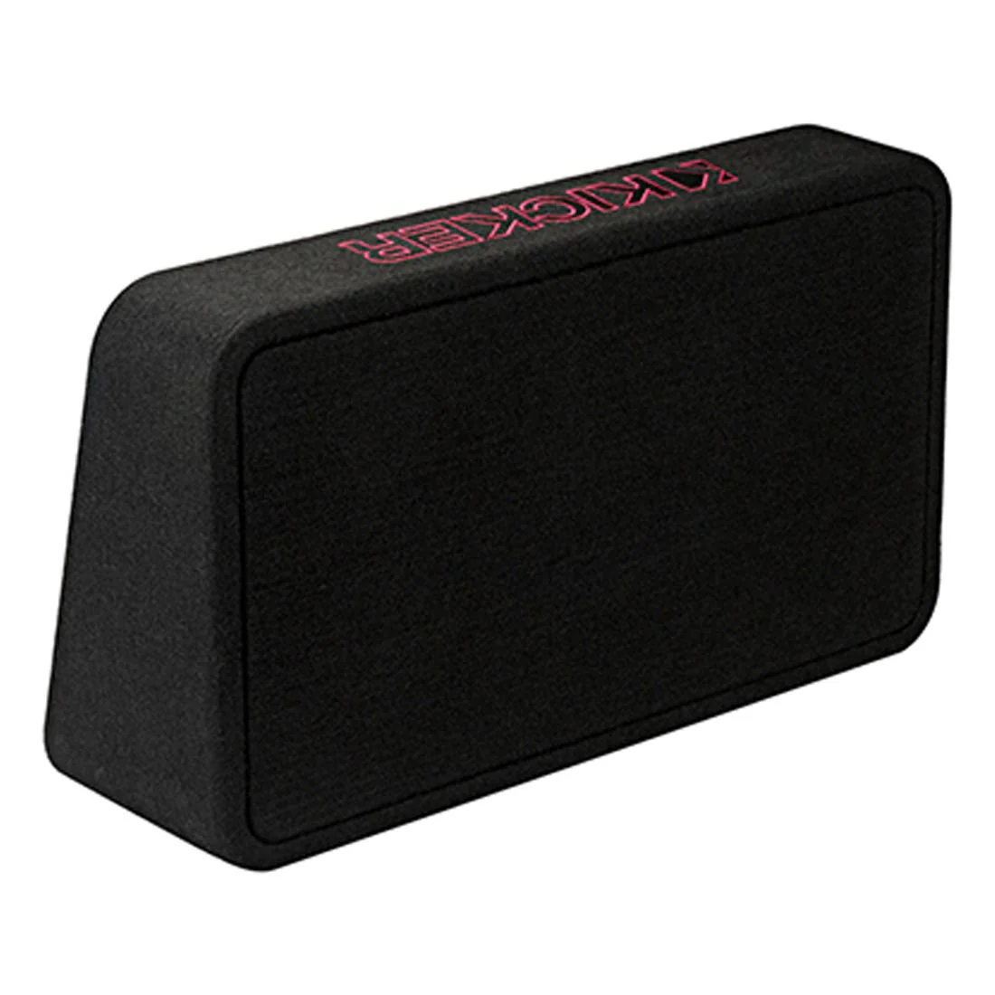 Kicker 46TL7T82 Sealed 2-Ohm Enclosure with Single Square L7T Series 8" Shallow-Mount Subwoofer (46TL7T82) - Image 2