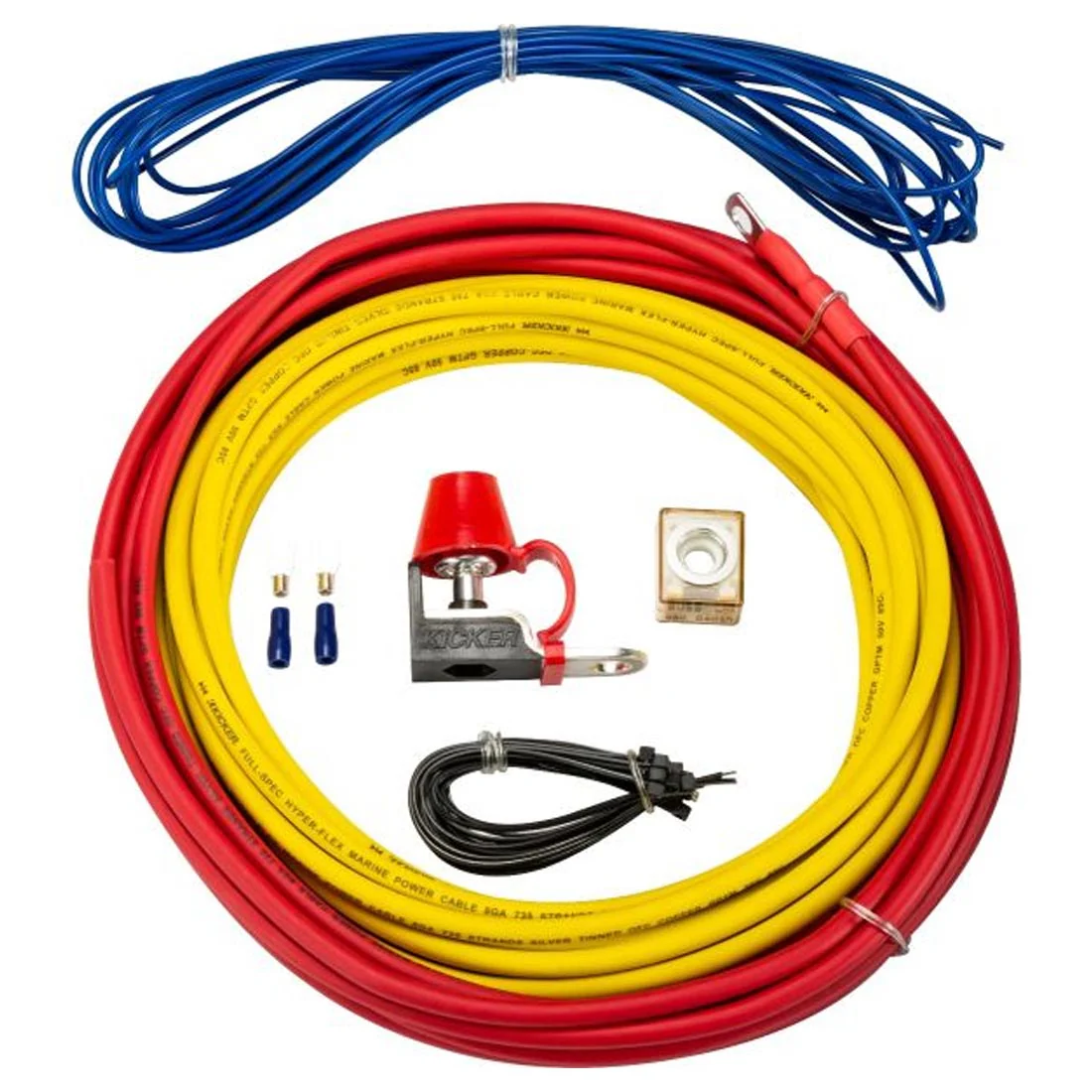 Kicker 47KMPK8 Marine-Grade 8-Gauge Amplifier Wiring Kit (47KMPK8)