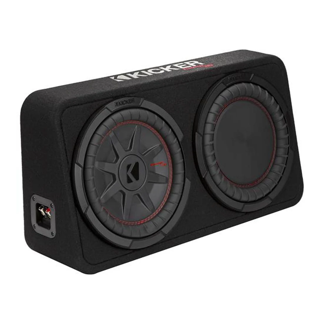 Kicker 48TCWRT102 Truck-Style 2-Ohm Sealed Enclosure with Single 10" CompRT Subwoofer and Passive Radiator (48TCWRT102) - Image 6