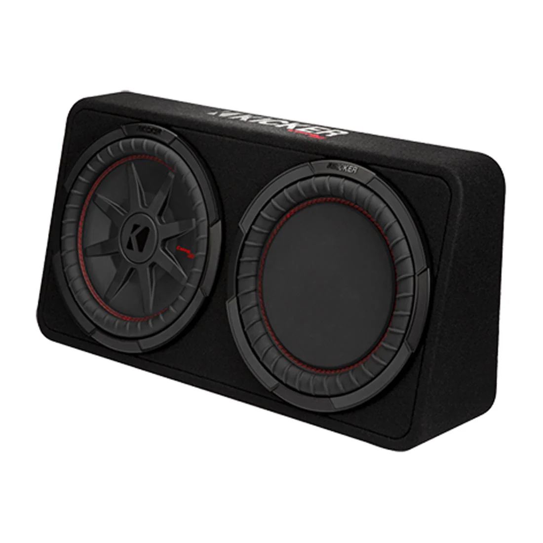 Kicker 48TCWRT122 Truck-Style 2-Ohm Sealed Enclosure with Single 12" CompRT Subwoofer and Passive Radiator (48TCWRT122) - Image 4