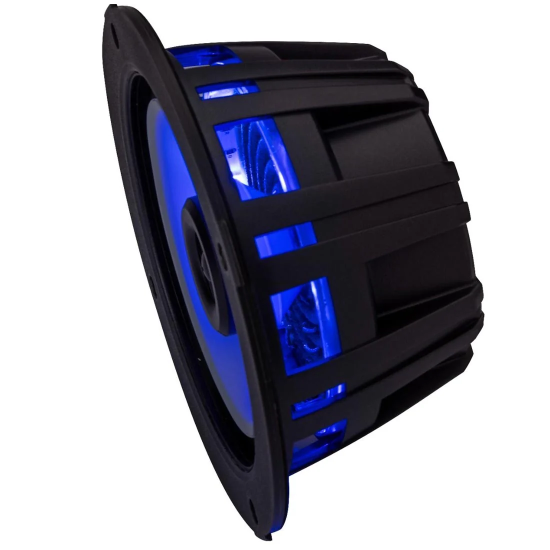 Kicker 51KM614FL 6.5" Shallow-Mount 4-Ohm RGB Coaxial Marine Speakers - Image 9