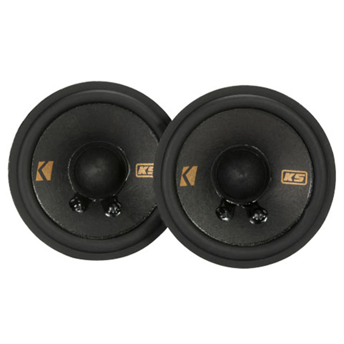 Kicker 51KSC2704 KS Series 2.75" 50W RMS Midrange Car Speakers (51KSC2704)