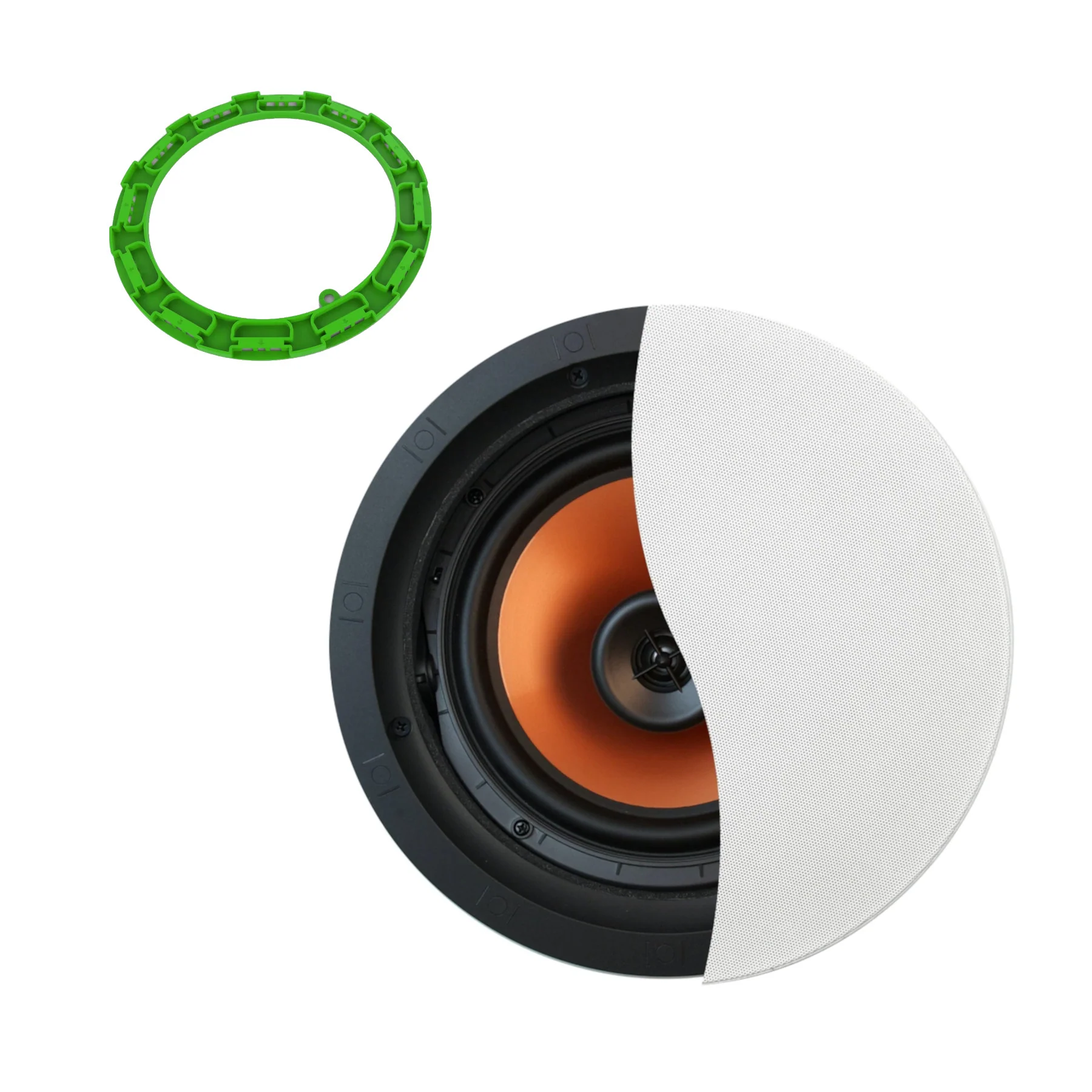 Klipsch CDT-3800-CII 8" In-Ceiling Speaker with FREE Installation Kit) - Bundle - Each (OPEN BOX)